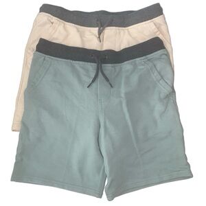 Wonder Nation Boys Size L 10-12 Husky French Terry Jogger Shorts 2-Pack